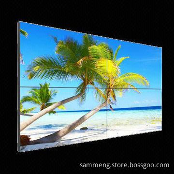60-inch Large Size Video Wall, Shopping Malls for CCTV Surveillance, Brightness of 700cd/m²